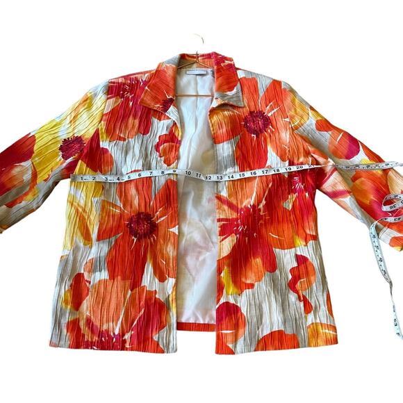 Alfred Dunner Floral open front Blazer size 12 - Picture 3 of 5